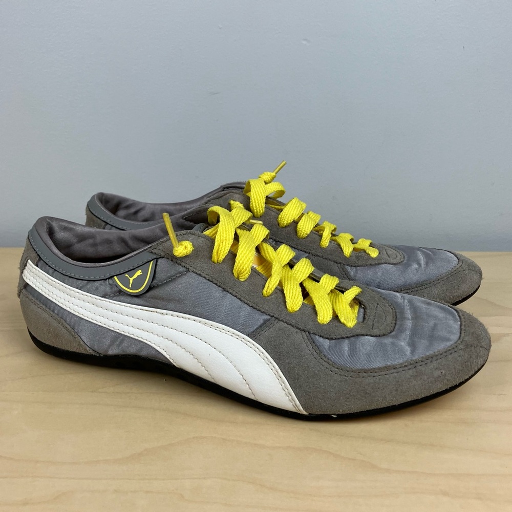 Puma Women’s Size 9.0 Lanai XT Gray & Yellow Low Top Athletic Training Shoes